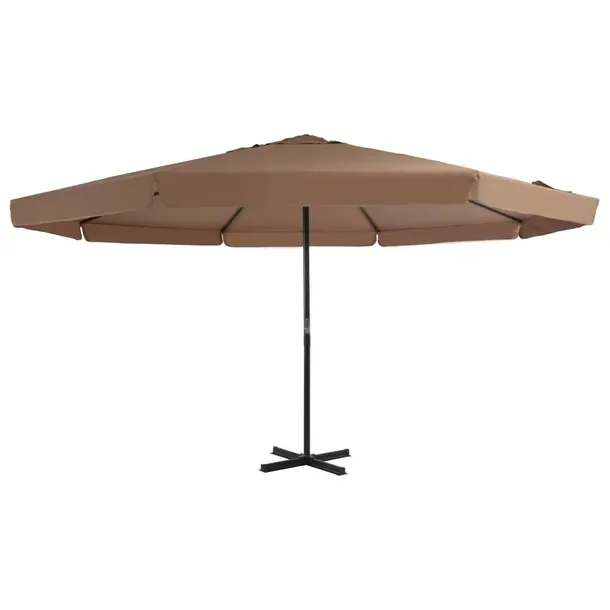 Zolux Parasol wiszący UV, 500x385cm, szarobrązowy