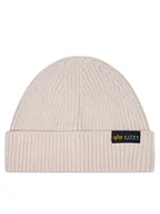 Czapki męskie - Alpha Industries Czapka Dockers Beanie 138905 Biały - miniaturka - grafika 1