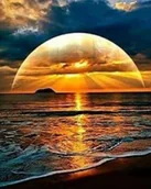 Malowanie po numerach - Malowanie po numerach. Zachód słońca nad morzem 40 x 50 5615 - Norimpex - miniaturka - grafika 1