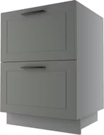 Meble kuchenne - Bergamo Szafka Dolna D2E/60 Hettich Szary Mat - miniaturka - grafika 1
