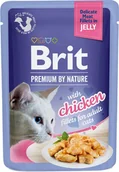 Mokra karma dla kotów - BRIT PREMIUM CAT Chicken Jelly Fillets Adult - kurczak w galaretce 85g - miniaturka - grafika 1