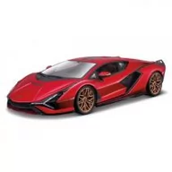 Samochody i pojazdy dla dzieci - Bburago Lamborghini Sian FKP 37 Red 1:18 - miniaturka - grafika 1