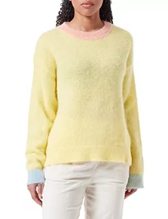 Swetry damskie - United Colors of Benetton Koszulka damska G/C M/L 1042e102z sweter, musztardowy żółty 901, S - grafika 1