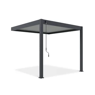 Przyścienna pergola ELEGANCE WALL 3x3 Anthracite/Light Grey - Gutroof - Kratki i pergole Przyścienna pergola ELEGANCE WALL 3x3 Anthracite/Light Grey - Gutroof - Kratki i pergole - miniaturka - grafika 1