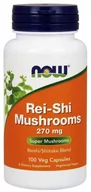 Suplementy naturalne - Now Foods Rei-Shi Mushrooms - Reishi i Shiitake 270 mg (100 kaps.) - miniaturka - grafika 1