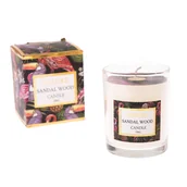 Świece - Świeczka zapachowa w szkle DELUXE, drzewo sandałowe, 200 g - miniaturka - grafika 1