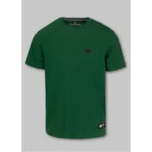 Koszulki sportowe męskie - Pit Bull T-Shirt Koszulka Small Logo Leaf Green - miniaturka - grafika 1