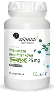 Aliness Dysmutaza ponadtlenkowa (Tetra Sod) 25mg 60vtab. - Witaminy i minerały - miniaturka - grafika 1