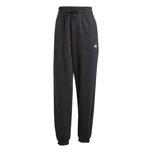adidas Kobiety ESSENTIALS SMALL LOGO FRENCH TERRY CUFFED PANTS, black/white, XL - Spodnie rowerowe - miniaturka - grafika 1