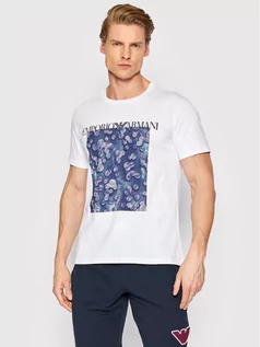 Koszulki męskie - Emporio Armani Underwear T-Shirt 211818 2R468 78710 Biały Regular Fit - grafika 1