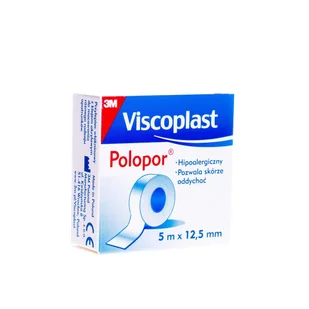 3M VISCOPLAST Polopor 5 m x 12,5 mm szpulka) - Apteczki i materiały opatrunkowe - miniaturka - grafika 2