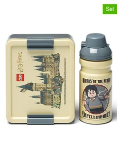 LEGO 2-częściowy zestaw "Harry Potter - Hogwarts" w kolorze beżowym na lunch - Sztućce dla dzieci - miniaturka - grafika 1