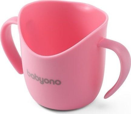 BabyOno 1463/04 KUBEK ERGONOMICZNY TRENINGOWY FLOW RÓŻOWY ONO-02271 - 5901435413760