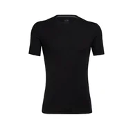 Koszulki męskie - Koszulka męska Icebreaker Merino Anatomica SS Crewe Black M - miniaturka - grafika 1