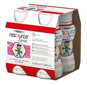 Żywienie medyczne - Nestle Resource Junior 4x200 ml smak truskawkowy - miniaturka - grafika 1