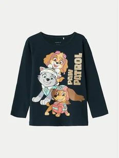 NAME IT Bluzka 13226490 Granatowy Regular Fit - Bluzki damskie - miniaturka - grafika 1