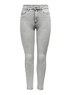 Spodnie damskie - ONLY Dżinsy damskie skinny fit ONLMila Life HW Ankle, Jasnoszary denim, 29W / 30L - miniaturka - grafika 1