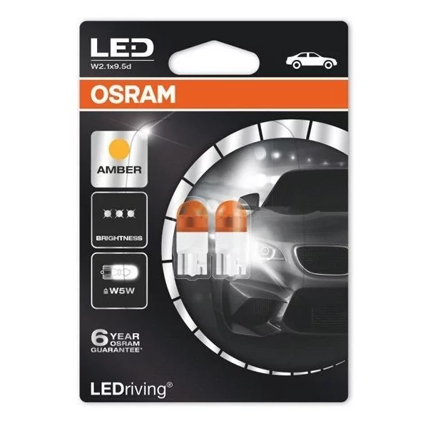 OSRAM (WY5W)** Amber 12V 1W W2.1x9.5d