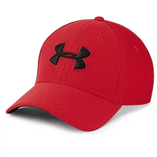 Under Armour męska oddychająca czapka z daszkiem, wygodna czapka dla mężczyzn z wbudowaną opaską przeciwpotową, męska czapka Blitzing 3.0, czerwony, s-m - Czapki męskie - miniaturka - grafika 1