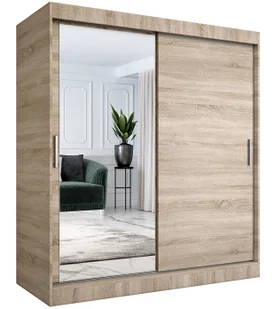 Szafa przesuwna dąb sonoma 180 cm T8-C78 - Szafy Szafa przesuwna dąb sonoma 180 cm T8-C78 - Szafy - miniaturka - grafika 1