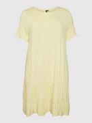 Sukienki - Vero Moda Curve Sukienka codzienna Hannah 10263960 Żółty Regular Fit - miniaturka - grafika 1