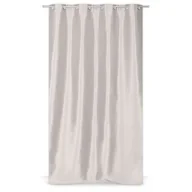 Zasłony - Zasłona na przelotkach 140 x 240 cm jednokolorowa jasnoszara - miniaturka - grafika 1