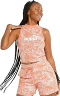 Koszulki i topy damskie - Koszulka sportowa damska Puma Floral Vibes r.M T-shirt Stylowy Letni Top - miniaturka - grafika 1