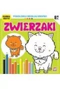 Literatura popularno naukowa dla młodzieży - Zwierzaki. Pokoloruj według kropek - miniaturka - grafika 1