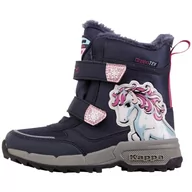 Śniegowce damskie - Kappa Deutschland Unisex dziecięcy kod stylu: 261045k Flake Ii Tex K Girls śniegowce, Navy Pink, 35 - miniaturka - grafika 1