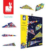 Zabawki kreatywne - Janod Zestaw Kreatywny Papierowe Samoloty z Wyrzutnią 6+ - miniaturka - grafika 1