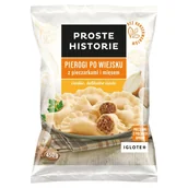 Dania mrożone - Proste Historie Pierogi po wiejsku z pieczarkami i mięsem 450 g - miniaturka - grafika 1