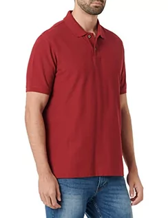 Koszulki męskie - bugatti Męska koszulka polo 8100-25030, czerwona, normalna - grafika 1