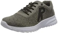 Sneakersy damskie - Rieker Damskie sneakersy N56k5, szary, 42 EU - miniaturka - grafika 1