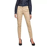 Spodnie damskie - G-STAR RAW Damskie spodnie chinosy Bronson ze średnim stanem, Beżowy (Sahara D03166-5488-436), 29W / 34L - miniaturka - grafika 1
