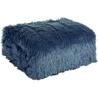 Koce i narzuty dla dzieci - ﻿Koc TIFANY granat 170x210 futerko pled na łóżko boho miękki gruby kocyk - miniaturka - grafika 1