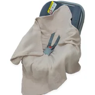 Otulacze - OTULACZ DO FOTELIKA NOSIDEŁKA MUŚLINOWY BEZ WYPEŁNIENIA LETNI Kerstin - miniaturka - grafika 1