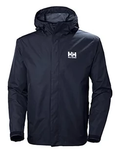 Kurtki męskie - Helly Hansen męski Seven J Jacket kurtka przeciwdeszczowa, niebieski, l 62047 - grafika 1