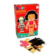 Puzzle - Gigantyczne puzzle Moje ciało Dziewczynka 26el Nowa - miniaturka - grafika 1