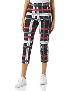 Love Moschino Capri Trousers Spodnie Damskie Casual, Czarny, 38 - Spodnie damskie - miniaturka - grafika 1