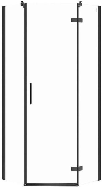 Cersanit Kabina PRYSZNICOWA PIĘCIOKĄTNA CITY CZARNA 80X80X195 PRAWA TRANS.