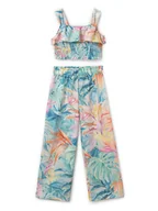 Koszulki i topy damskie - Mayoral Komplet top i spodnie 6542 Kolorowy Relaxed Fit - miniaturka - grafika 1