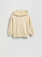 Bluzy i sweterki niemowlęce - Reserved - Bawełniana bluza oversize - kremowy - miniaturka - grafika 1