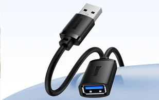 Przedłuzacz Baseus USB 3.0 męski do żeński, AirJoy series, 1.5m (czarny) - Kable komputerowe i do monitorów - miniaturka - grafika 9