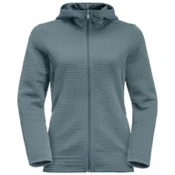 Kurtki damskie - Jack Wolfskin Damska Kurtka Jkt Modesto Z Kapturem, Ciemnoniebieski Szary, M - miniaturka - grafika 1