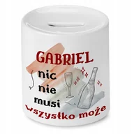 Skarbonki - Skarbonka dla Gabriela na Urodziny Idealny Prezent z Nadrukiem ze Zdjęciem - miniaturka - grafika 1