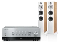 Zestawy stereo - Yamaha R-N800A (srebrny) + 603 S3 (dąb) - miniaturka - grafika 1