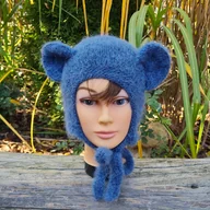 Czapki dla dzieci - Czapka Myszka Jeans alpaka/merynos - miniaturka - grafika 1