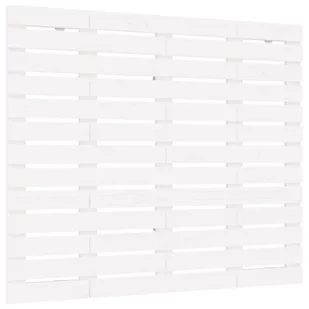 Wezgłowie łóżka, białe, 106x3x91,5 cm, lite drewno sosnowe Lumarko - Inne meble do sypialni - miniaturka - grafika 3