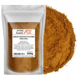 GAŁKA MUSZKATOŁOWA MIELONA 1kg Aromatyczna przyprawa naturalna Kol-Pol - Przyprawy i zioła sypkie - miniaturka - grafika 1