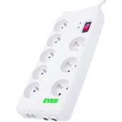 Listwy zasilające - Ever Listwa Home2 m USB 8 Filtrująca T/LZ05-HOM019/0000 - miniaturka - grafika 1